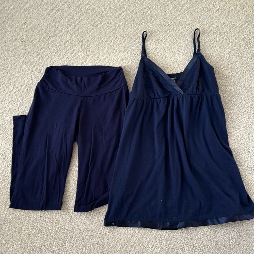 Motherhood Maternity Nursing Nightgown and Pajama Pants